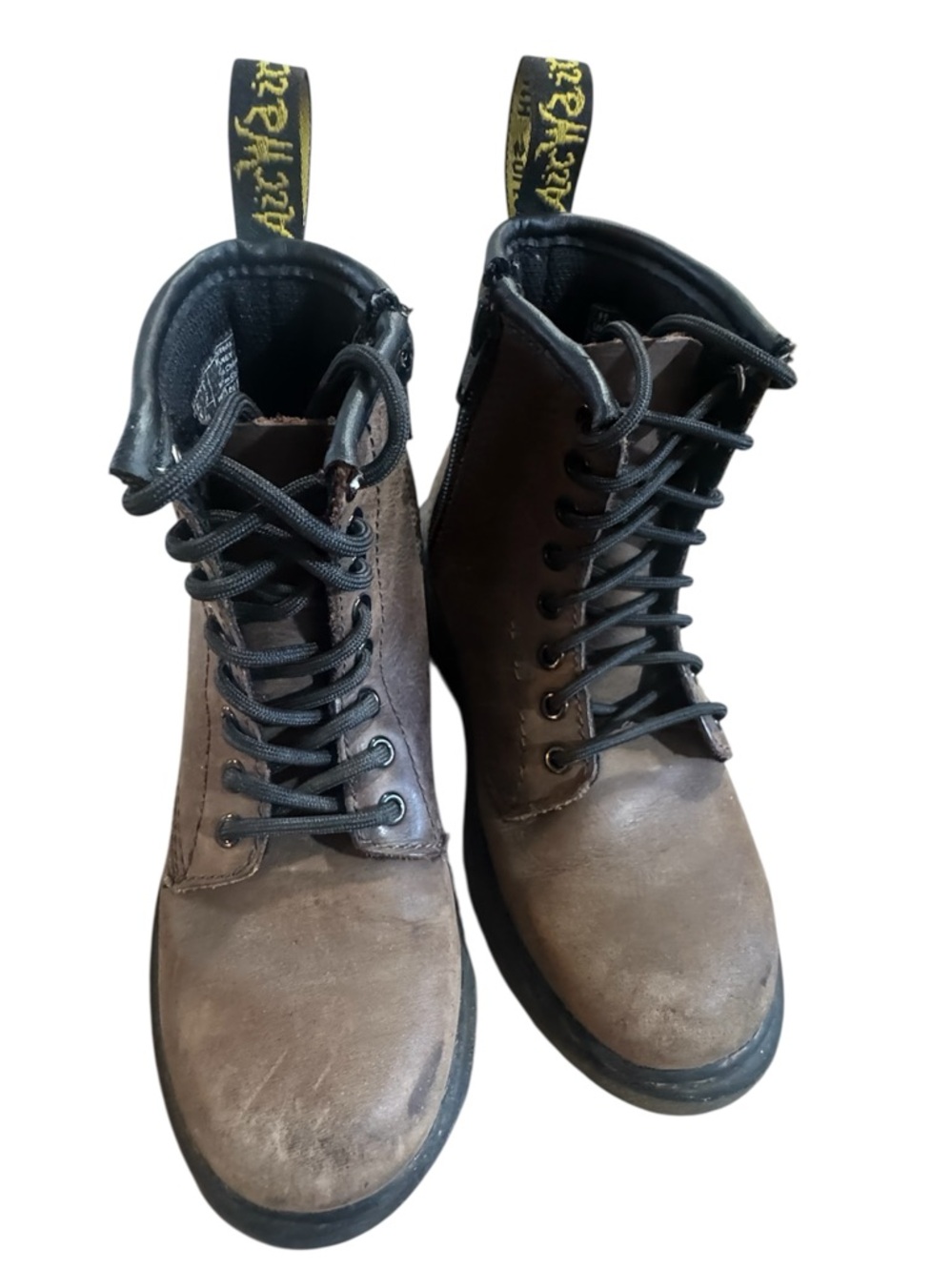 Dr. Martens Delaney Brown Boots kids sz 12